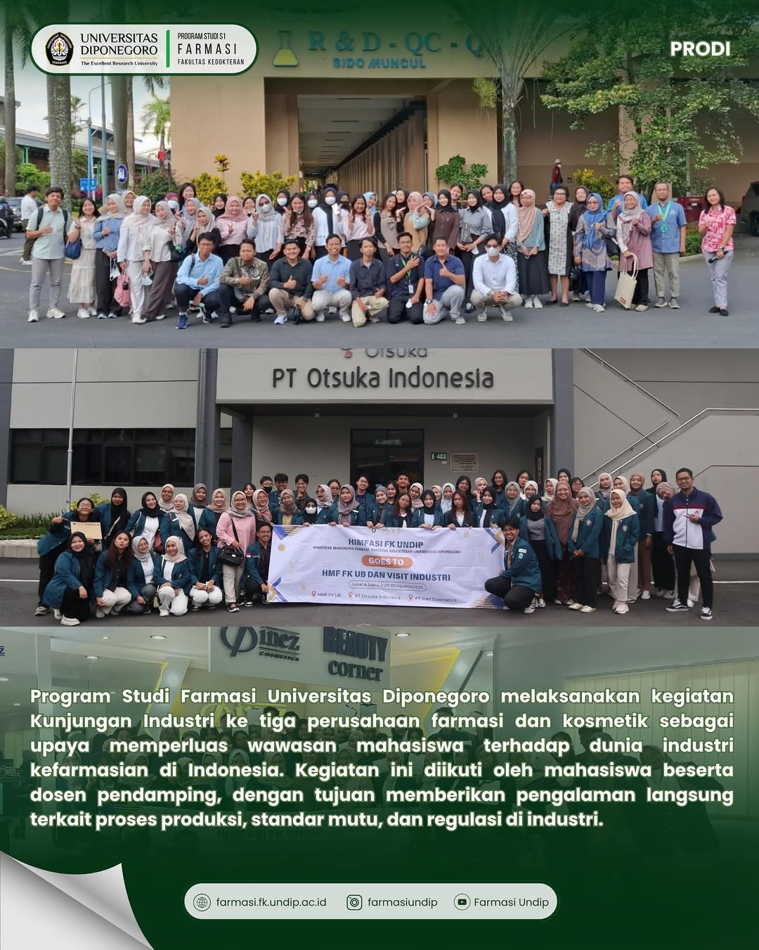 Program Studi Farmasi Universitas Diponegoro bersama dosen pendamping, HIMFASI, dan mahasiswa me (1)