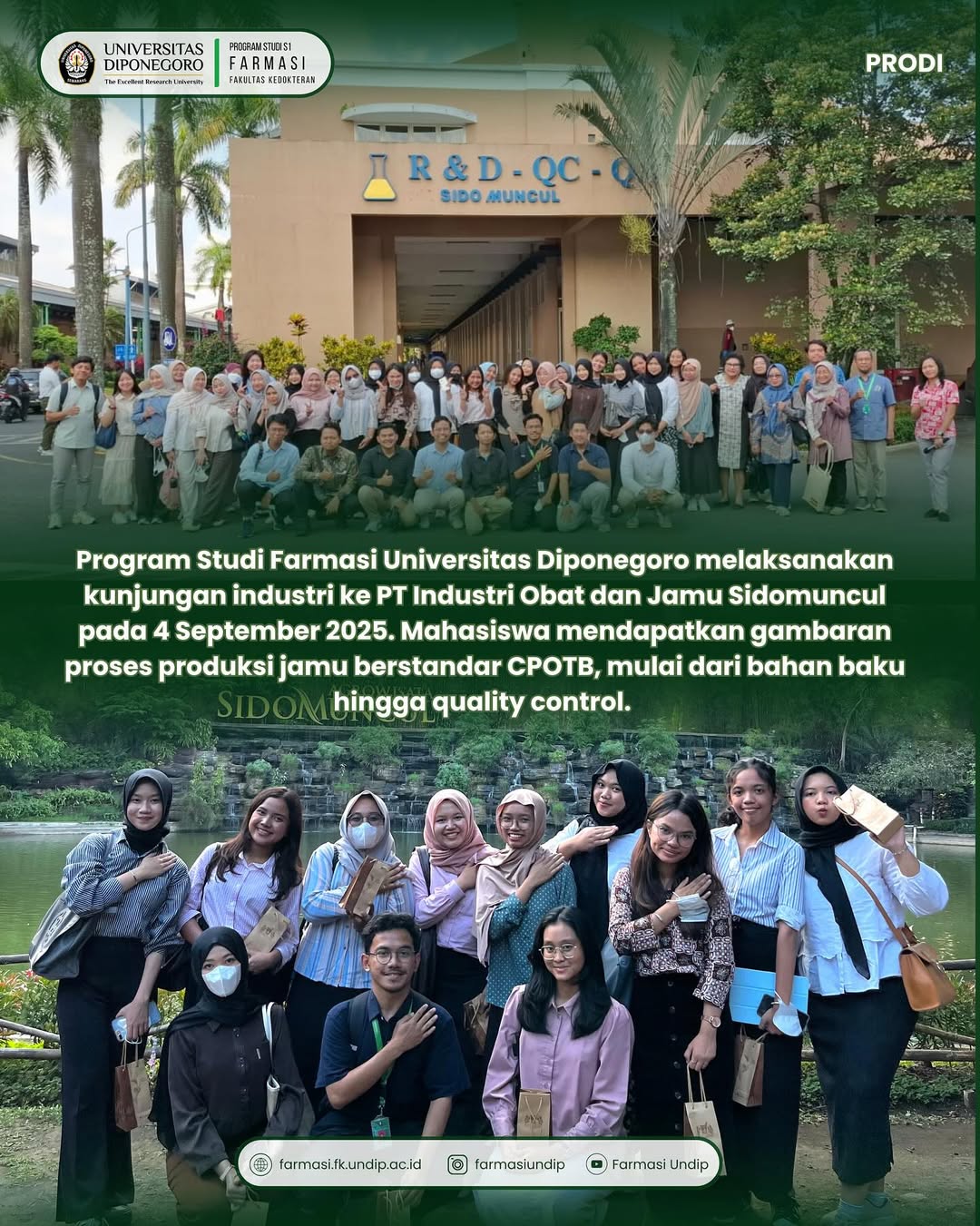 Program Studi Farmasi Universitas Diponegoro bersama dosen pendamping, HIMFASI, dan mahasiswa me (2)