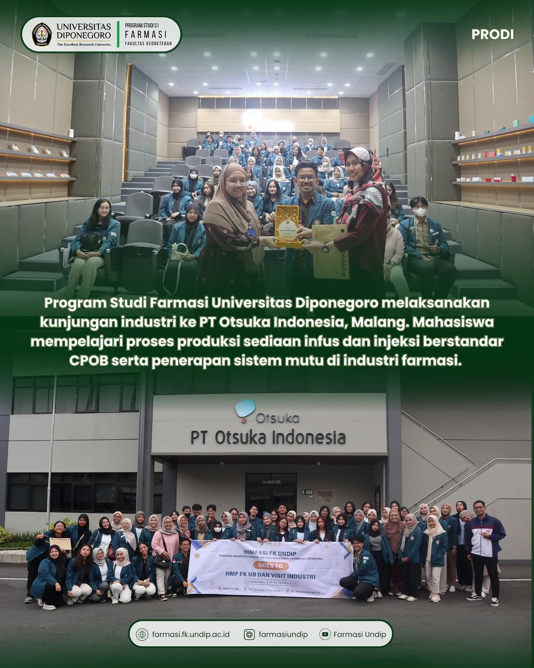 Program Studi Farmasi Universitas Diponegoro bersama dosen pendamping, HIMFASI, dan mahasiswa me (4)